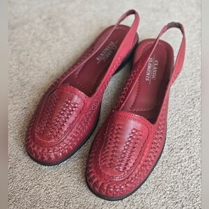 Leather Slingback Flats